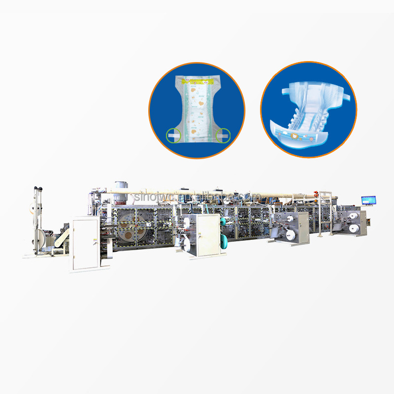 Factory price baby diaper production line economic sanitary napkin making machine