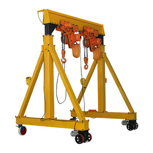 500 kg 1 ton 2 ton 3 ton 5 ton Light Duty Height Adjustable Small Portable Gantry Crane