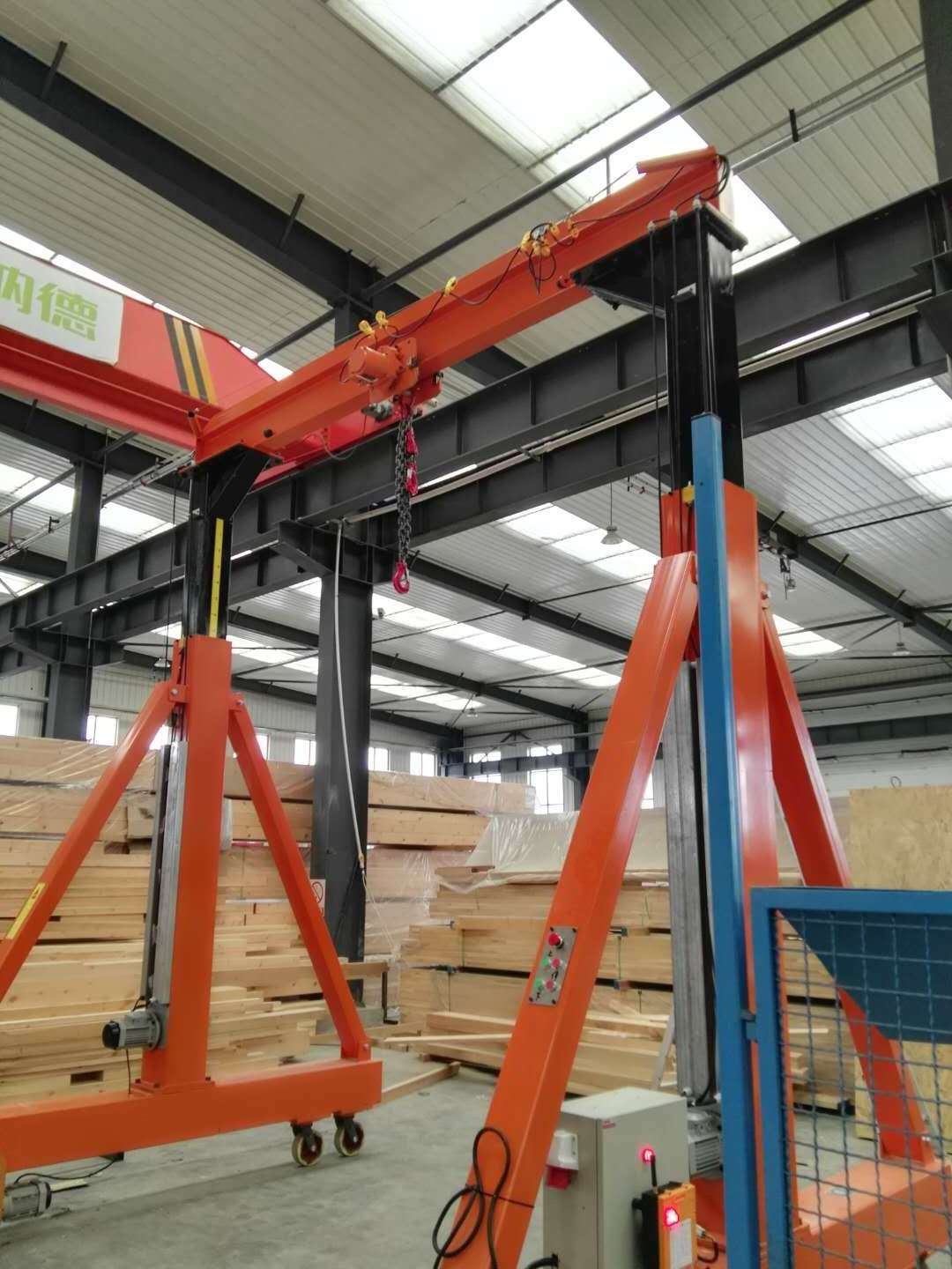 500 kg 1 ton 2 ton 3 ton 5 ton Light Duty Height Adjustable Small Portable Gantry Crane