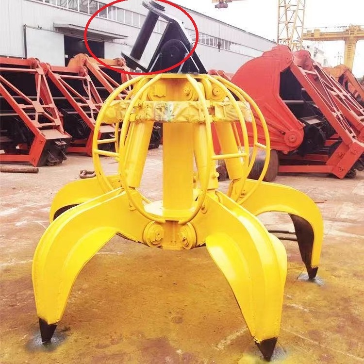 Industrial Electric Hydraulic Orange Peel Scrap Grapple Wireless Remote Control Crane Grab Bucket For Sale