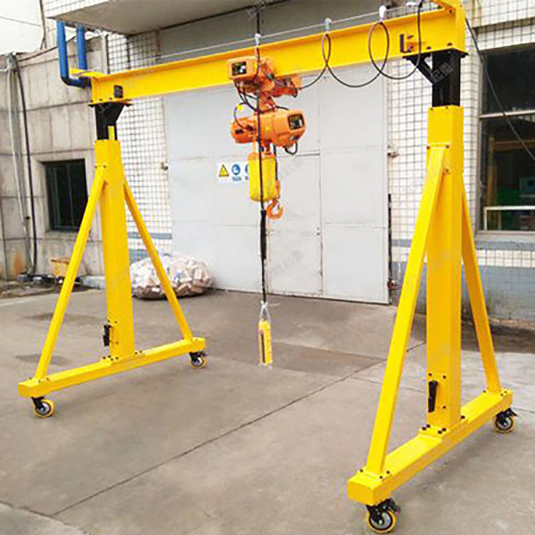 500 kg 1 ton 2 ton 3 ton 5 ton Light Duty Height Adjustable Small Portable Gantry Crane