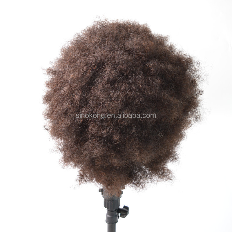 Wholesale human hair afro training head mannequin,head manikin training doll head