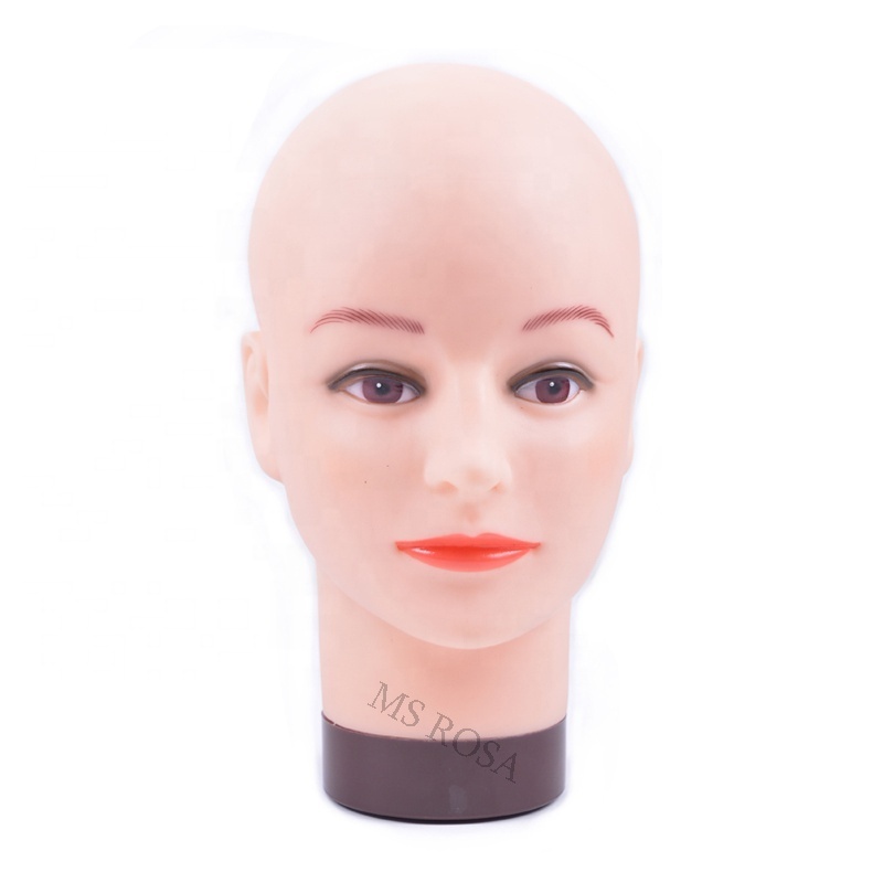 Female Mannequin Head Styrofoam Head Stand Plastic Mannequin Head for Wigs Display