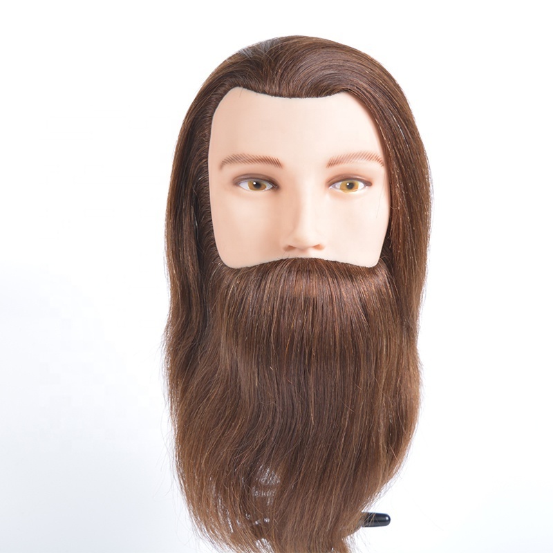 100% human hair training doll head Cheap Mannequin Head for Barber real hair mannequin head