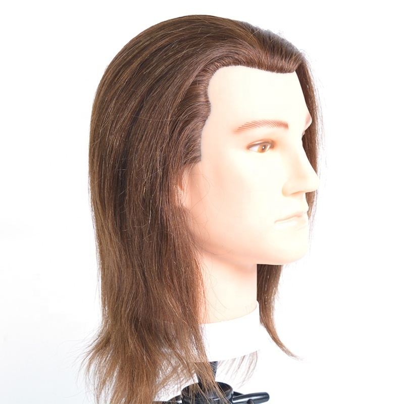 100% human hair training doll head Cheap Mannequin Head for Barber real hair mannequin head