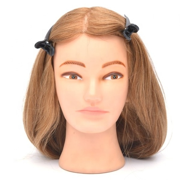 Wholesale Salon Equipments Natural Indian Hair Mannequin Heads Barber Training Head