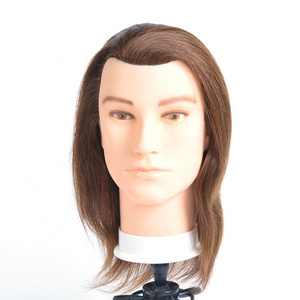 100% human hair training doll head Cheap Mannequin Head for Barber real hair mannequin head