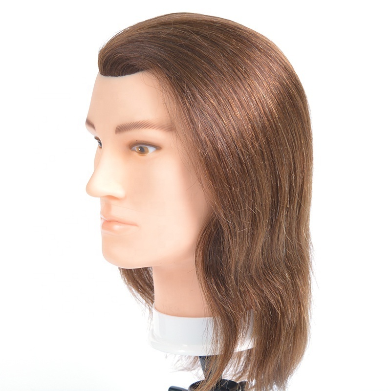 100% human hair training doll head Cheap Mannequin Head for Barber real hair mannequin head