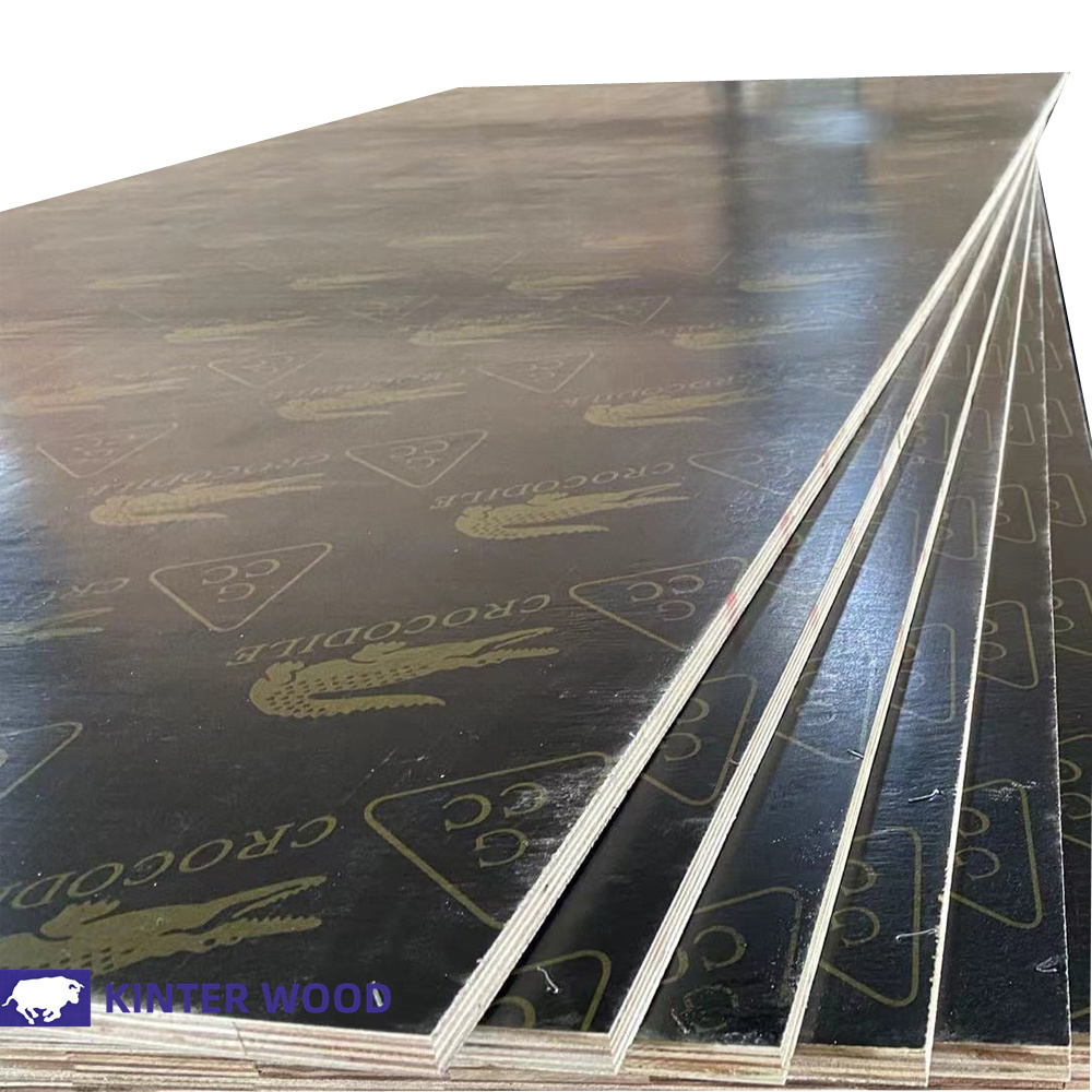 Hot sale 1220x2440mm size phenolic board crocodile 9mm for construction plywood used to Philippines