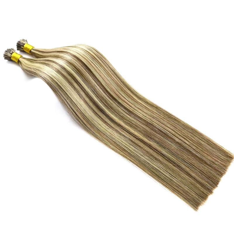 Wholesale 1g/strand Remy Human Hair Pre Bonded I-tip Keratin Hair Extension 14-26 Inches Silky Straight I Tip Hair Extensions