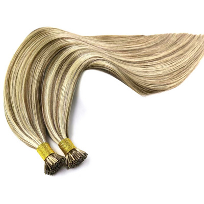 Wholesale 1g/strand Remy Human Hair Pre Bonded I-tip Keratin Hair Extension 14-26 Inches Silky Straight I Tip Hair Extensions