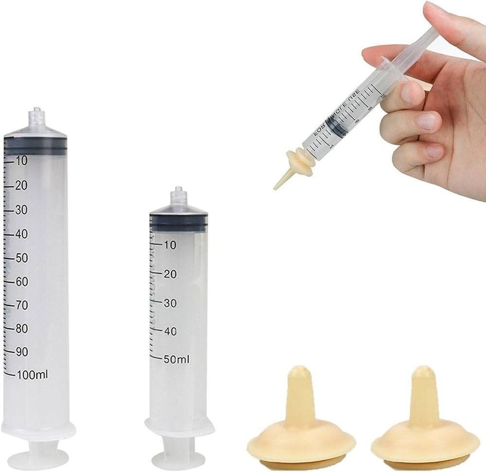 5ml Baby Parrot Pigeon Manual Gavage Curved Tube Feeding Syringe for Pet