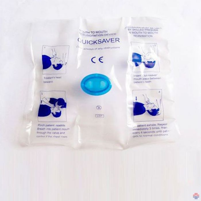 CPR Resuscitation Mask Mouth to Mouth Respirator Face Shield with One Way Valve