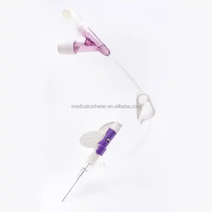 Popular size 18g 20g 22g 24g safety medical iv cannula with port