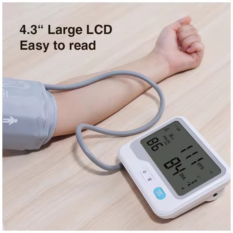 Large LCD upper cuff bp machine blood pressure monitor arm sphygmomanometer baumanometro tensiometro digital de brazo dedo