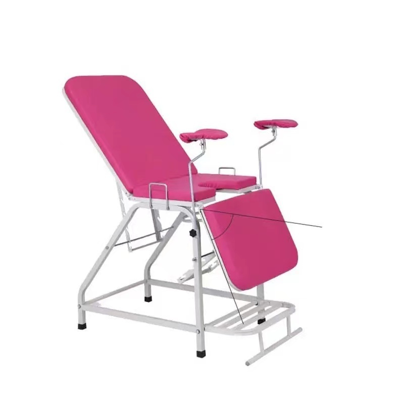 Factory Stainless Steel portable examination bed foldable gynecology chair delivery table