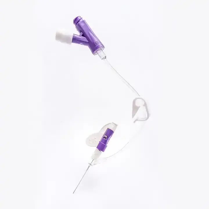 Popular size 18g 20g 22g 24g safety medical iv cannula with port