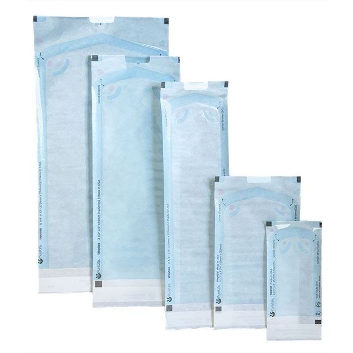 Self Sealing dry heat selfsealing sterilization pouches for Medical /dental/beauty salon/nail