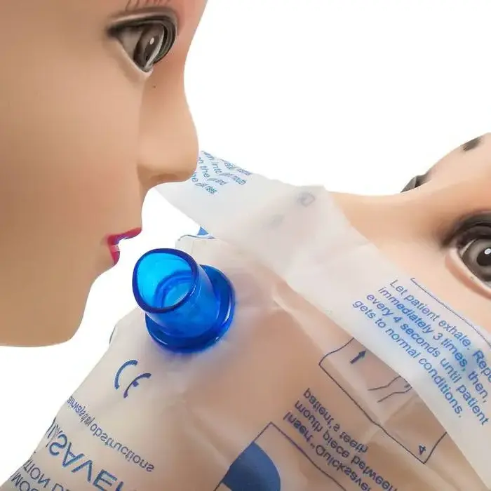 CPR Resuscitation Mask Mouth to Mouth Respirator Face Shield with One Way Valve