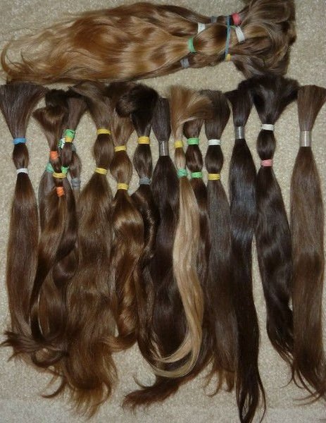 cheap price 100% unprocessed natural straight Russian bulk hair for wig making