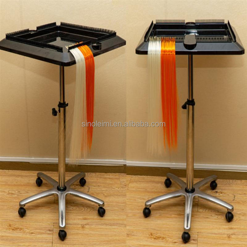 wholesale hair salon Multi-purpose Wig Bracket Cart Movable hairdressing Hair Extension Tool Tray Hair Tool Cart