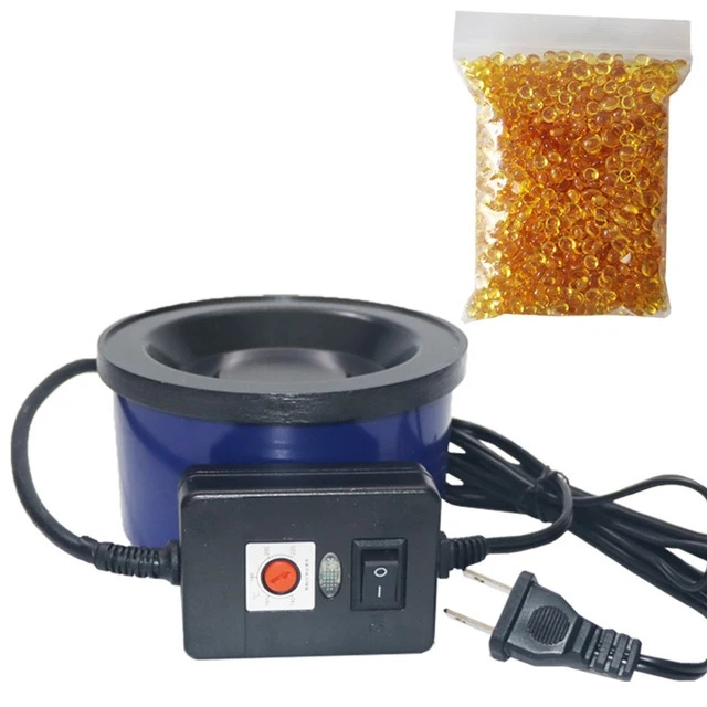 200W Keratin Glue Bead Hot Melt Glue Pot Temperature Adjustable Glue Stove for Hair Extension Wig Crafts Bonding Tools