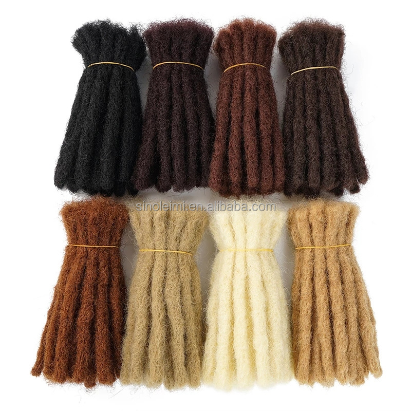 Customize 10 Inch Soft Handmade Dreadlocks Crochet Hair Braids Faux Locs Twist Braiding Hair 9 colors for black women, black men