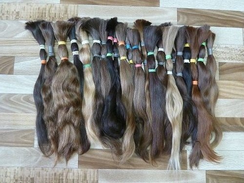 cheap price 100% unprocessed natural straight Russian bulk hair for wig making