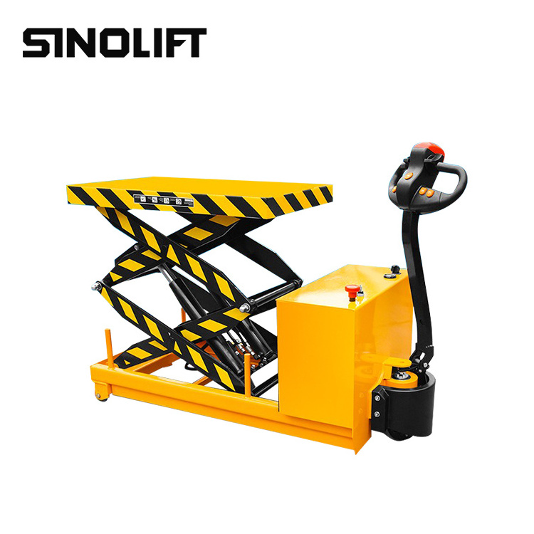 Sinolift EMT series Full electric scissor lift table truck