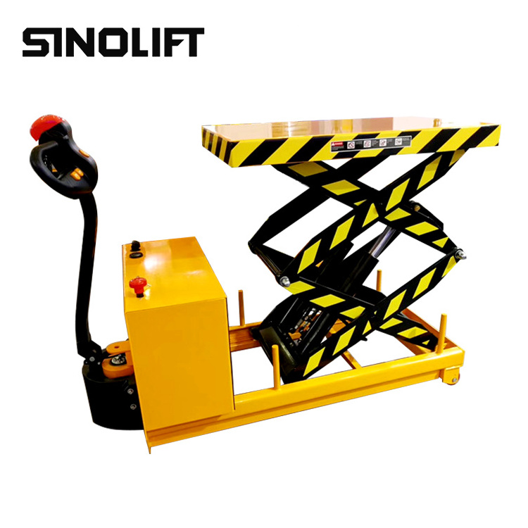 Sinolift EMT series Full electric scissor lift table truck