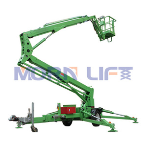 MORN 8m 10m 12m 14m 16m 18m towable man lift electric sky lift aerial work platform trailer single man lift cherry picker