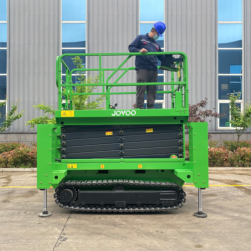 MORN 4m 6m 8m 10m 12m hydraulic crawler scissor lift working platform rough terrain personal electric tracked scissor lift