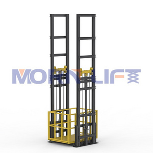 MORN 1000kg 2000kg 3000kg 5000kg hydraulic warehouse guide rail cargo lift platform freight elevator price for sale