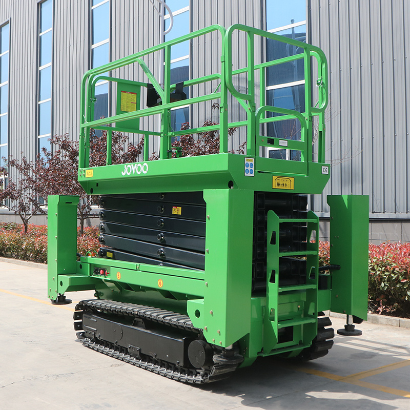 MORN 4m 6m 8m 10m 12m hydraulic crawler scissor lift working platform rough terrain personal electric tracked scissor lift