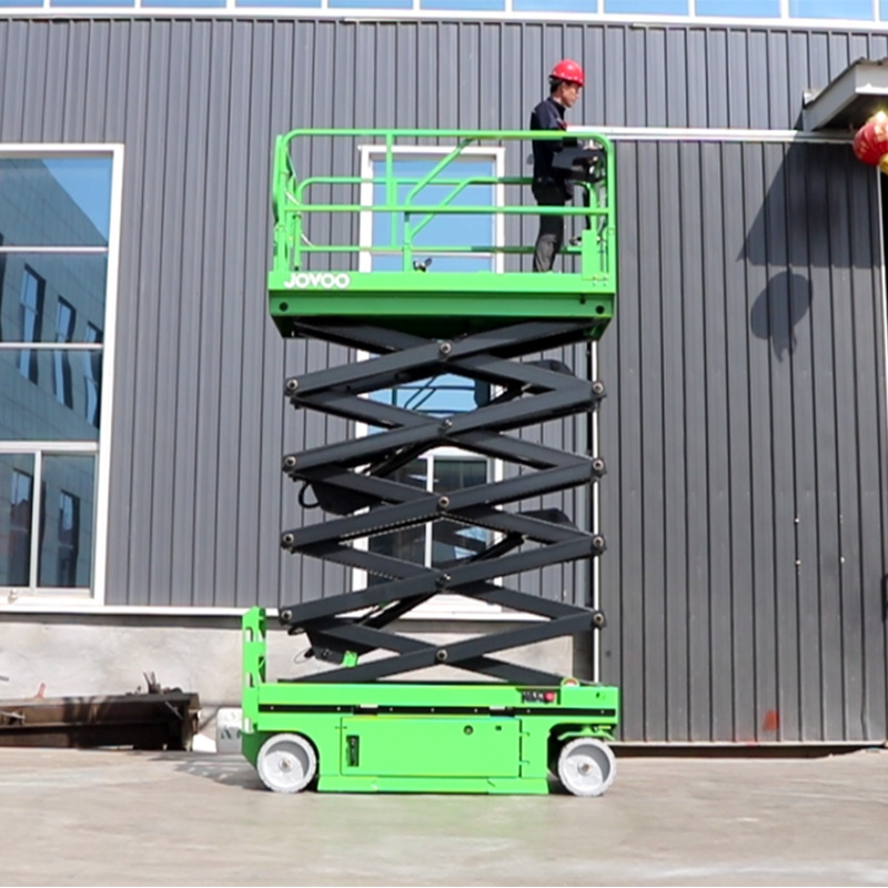 Electric elevated mobile aerial work platform hydraulic automatic scaffolding scissor lift