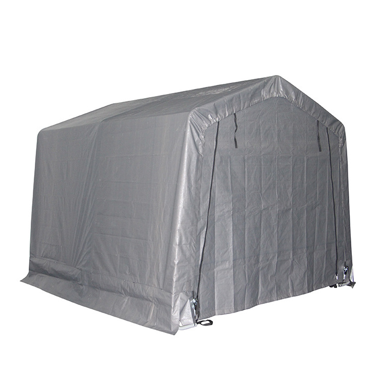 UV-resistant peak roof 10x10FT canvas fabric storage portable shelter car parking tent