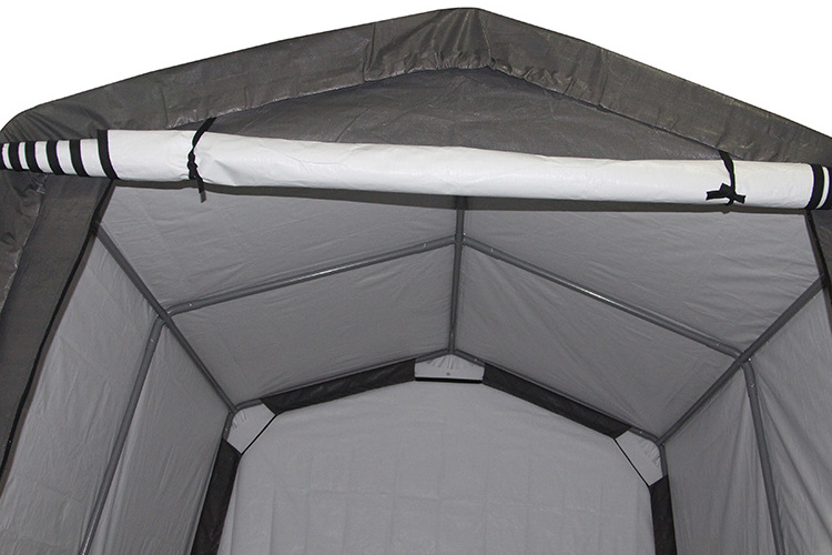 UV-resistant peak roof 10x10FT canvas fabric storage portable shelter car parking tent