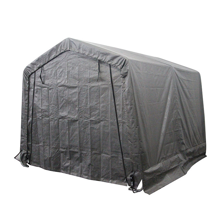 UV-resistant peak roof 10x10FT canvas fabric storage portable shelter car parking tent