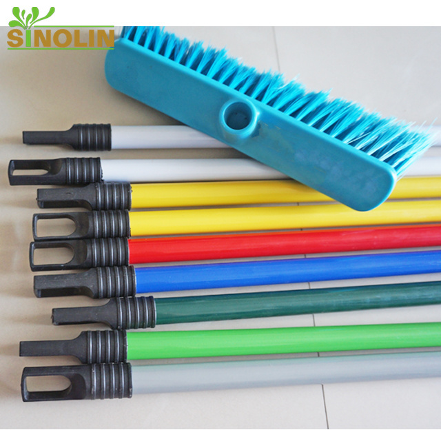 machine making powder painted metal broom stick colorful pole for mop with bucket set wringer easy clean and cleaning materials