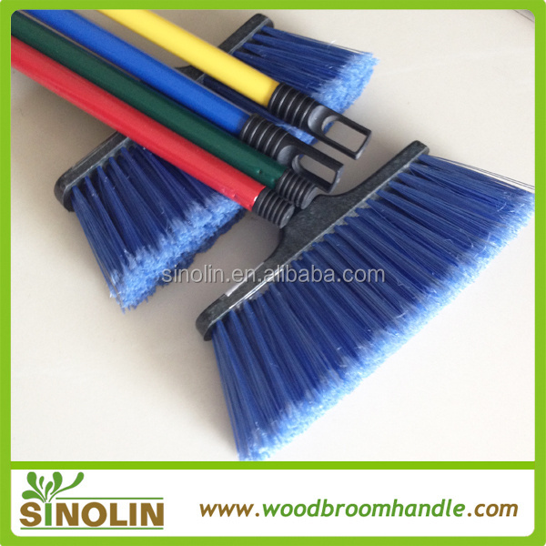 machine making powder painted metal broom stick colorful pole for mop with bucket set wringer easy clean and cleaning materials