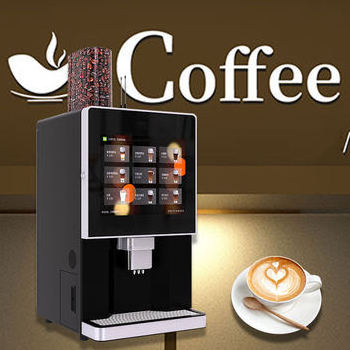 Intelligent Bean to Cup Iced Freshly Brewed Ground Coffee Vending Machine