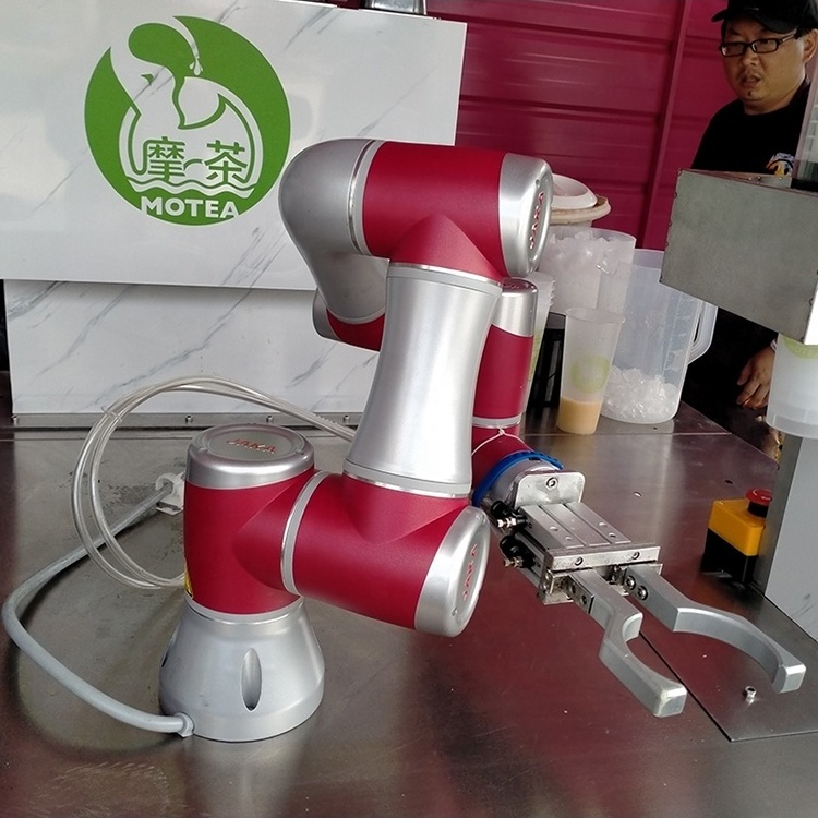 Robotics Arm Smart Coffee And Milk Tea Robot Fresh Milk Coffee Vending Machine