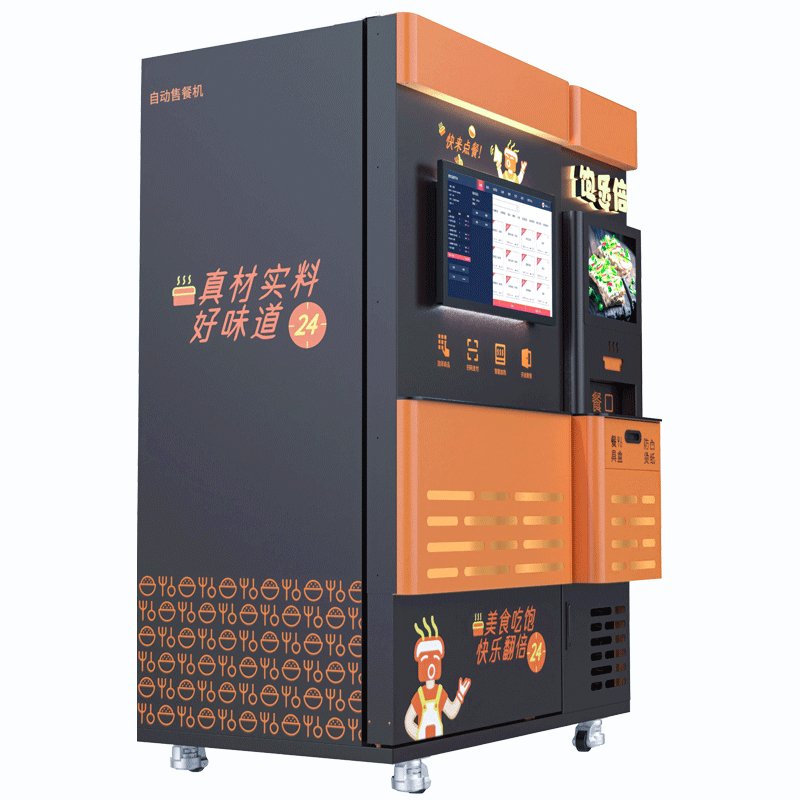 Smart Vending Machine Hot Food Display Fast Food Box Lunch Vending Machine