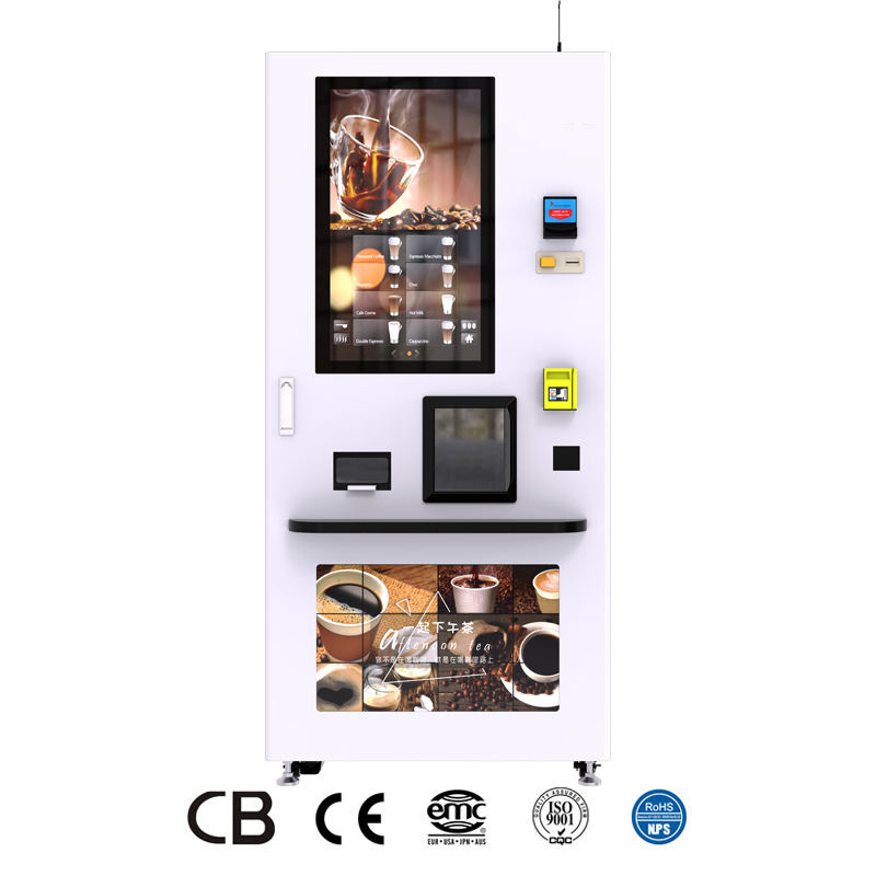 Coffee Tea Soup Vending Machine Automatic Freshly Brewed Coffee Vending Machine