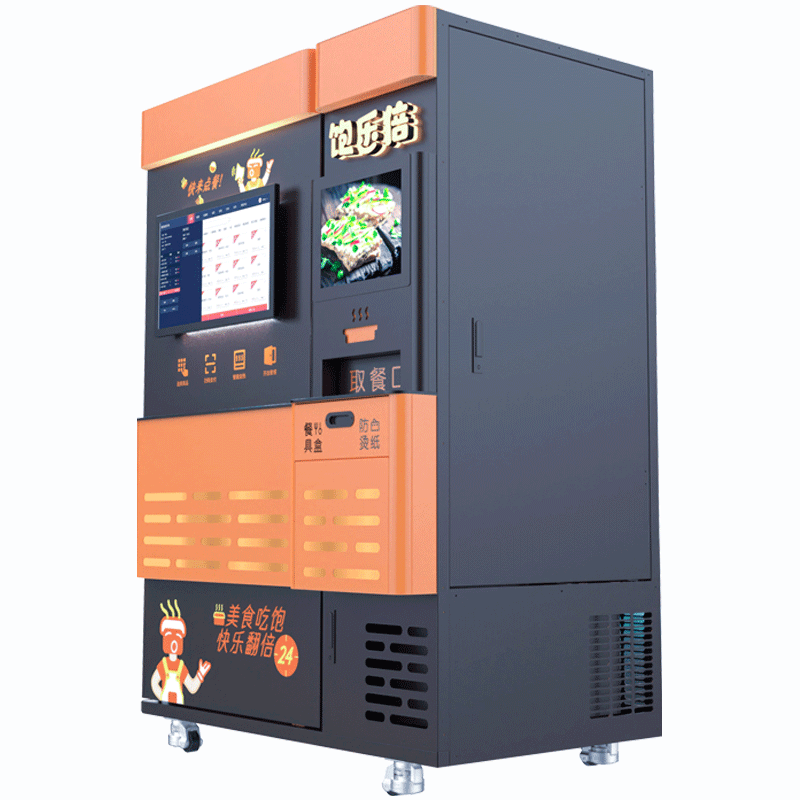 Smart Vending Machine Hot Food Display Fast Food Box Lunch Vending Machine