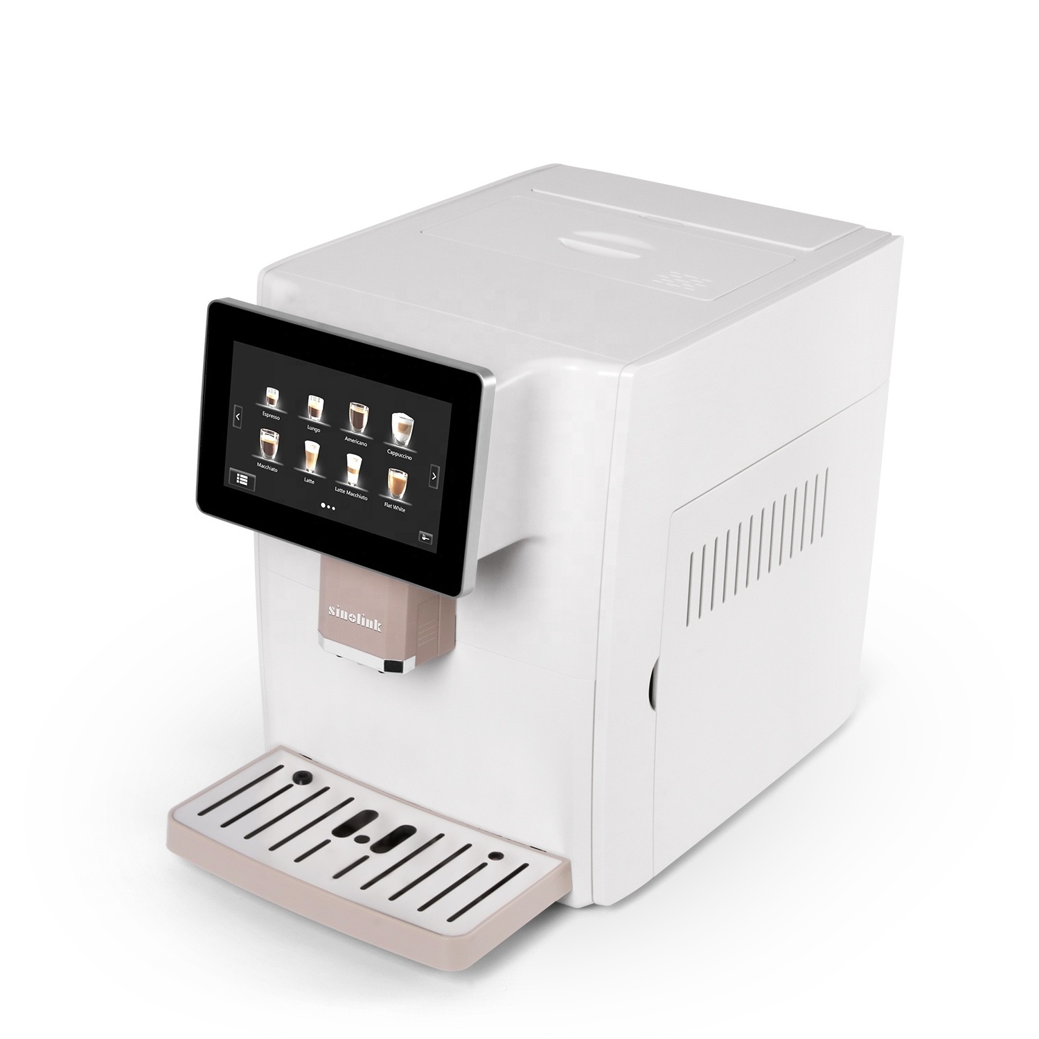 19 Bar  Touch Screen  Fully Automatic espresso coffee maker White Smart Coffee Machine