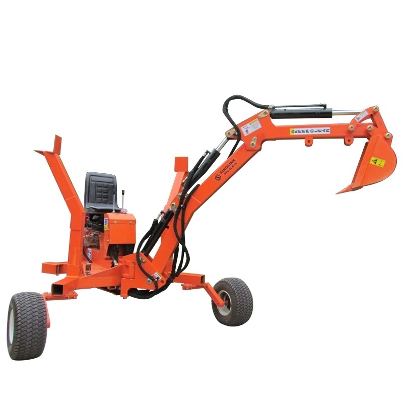 .ATV-SLB15  Excavator Mini Towable Backhoes Small Backhoe with Attachments