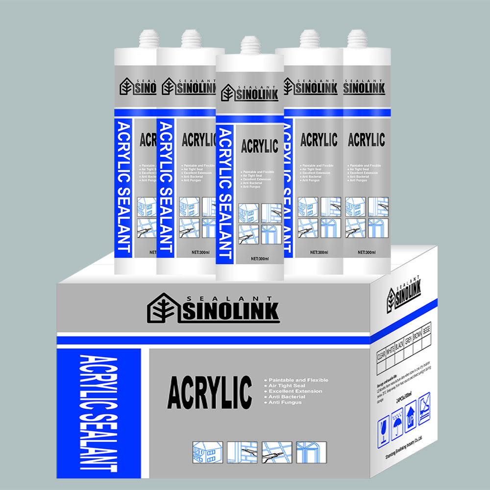 SINOLINKING waterproof paintable acrylic sealant glue 300ml cartridges