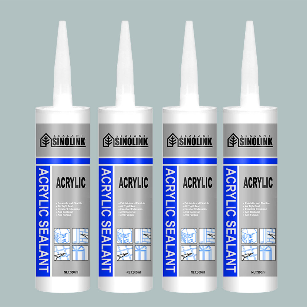 SINOLINKING waterproof paintable acrylic sealant glue 300ml cartridges