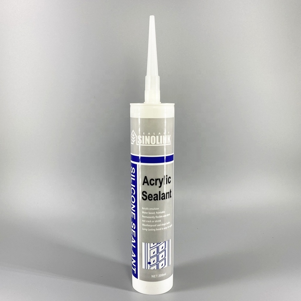 SINOLINKING waterproof paintable acrylic sealant glue 300ml cartridges